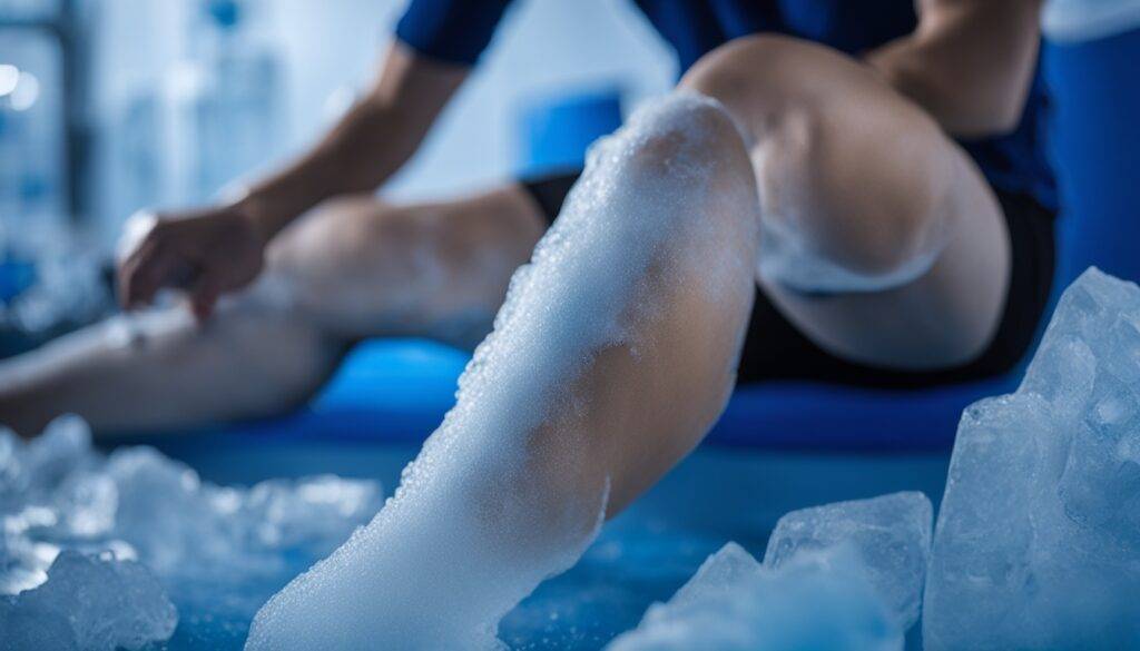 Targeted cold therapy for knee injury recovery